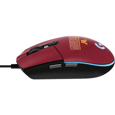 University of Minnesota Athletic Text G203 Prodigy RGB Wired Gaming Mouse Skin